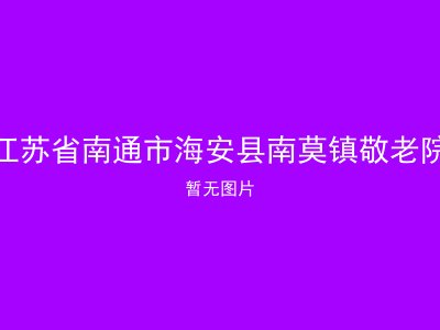 江苏省南通市海安县南莫镇敬老院