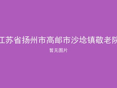 江苏省扬州市高邮市沙埝镇敬老院