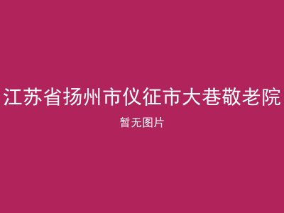 江苏省扬州市仪征市大巷敬老院