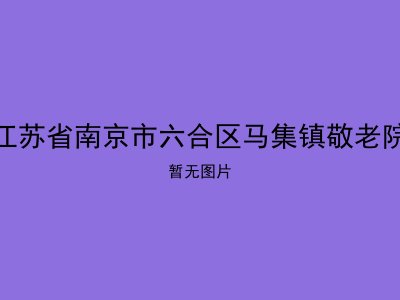 江苏省南京市六合区马集镇敬老院