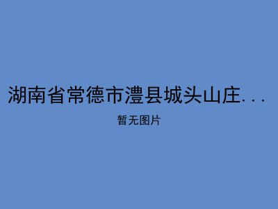 湖南省常德市澧县城头山庄园养老院