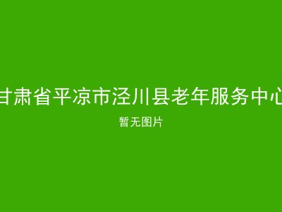 甘肃省平凉市泾川县老年服务中心