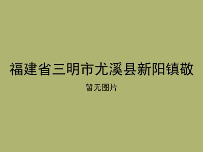 福建省三明市尤溪县新阳镇敬