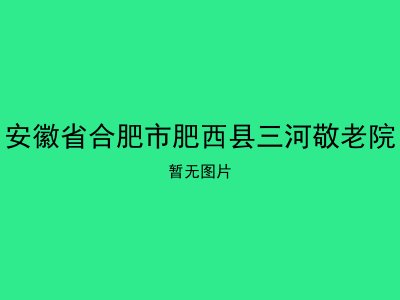 安徽省合肥市肥西县三河敬老院