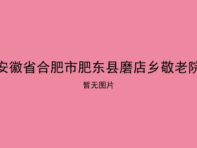安徽省合肥市肥东县磨店乡敬老院