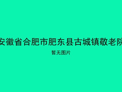 安徽省合肥市肥东县古城镇敬老院