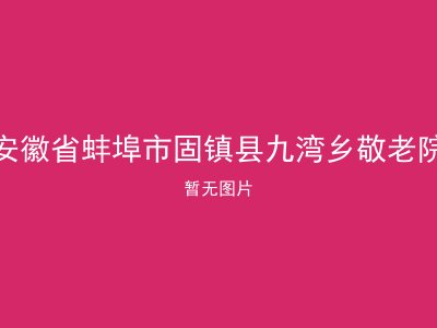 安徽省蚌埠市固镇县九湾乡敬老院
