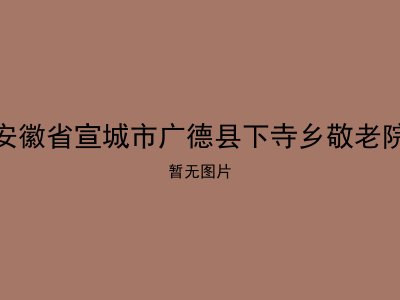 安徽省宣城市广德县下寺乡敬老院