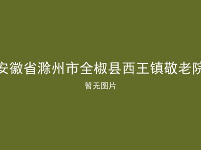 安徽省滁州市全椒县西王镇敬老院