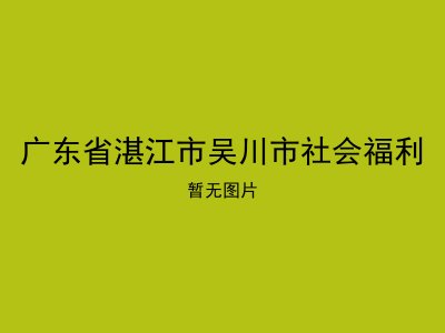 广东省湛江市吴川市社会福利