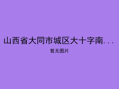 山西省大同市城区大十字南社会福利院