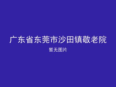 广东省东莞市沙田镇敬老院