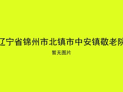 辽宁省锦州市北镇市中安镇敬老院