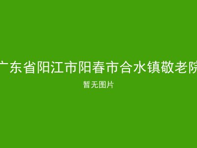 广东省阳江市阳春市合水镇敬老院