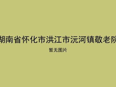 湖南省怀化市洪江市沅河镇敬老院
