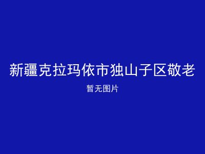 新疆克拉玛依市独山子区敬老