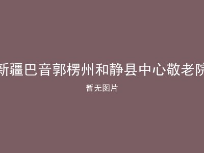 新疆巴音郭楞州和静县中心敬老院