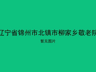 辽宁省锦州市北镇市柳家乡敬老院