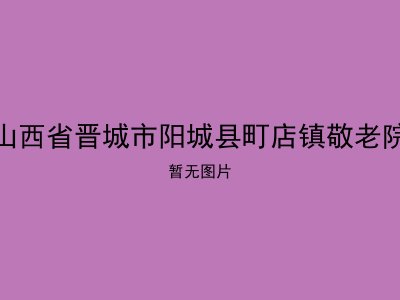 山西省晋城市阳城县町店镇敬老院