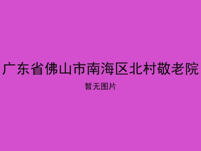 广东省佛山市南海区北村敬老院