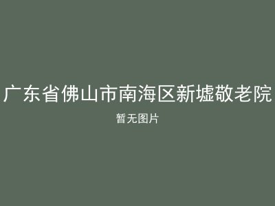 广东省佛山市南海区新墟敬老院