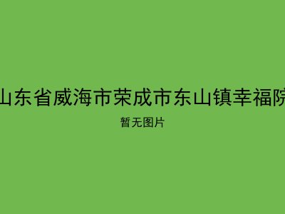 山东省威海市荣成市东山镇幸福院