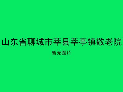 山东省聊城市莘县莘亭镇敬老院