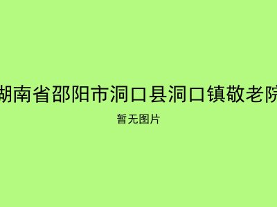 湖南省邵阳市洞口县洞口镇敬老院