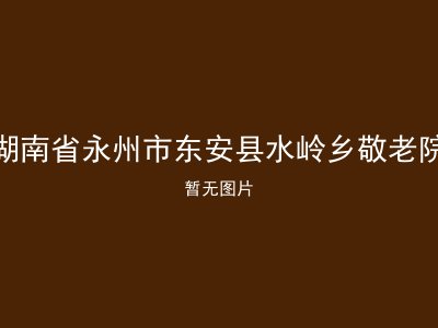 湖南省永州市东安县水岭乡敬老院
