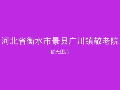 河北省衡水市景县广川镇敬老院
