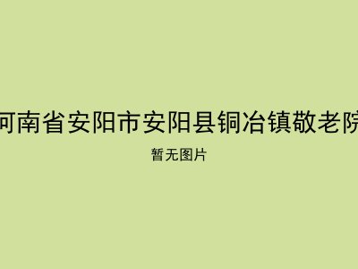 河南省安阳市安阳县铜冶镇敬老院