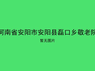 河南省安阳市安阳县磊口乡敬老院