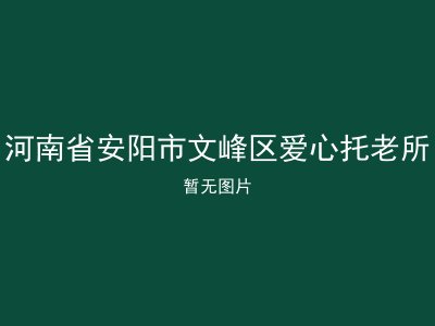 河南省安阳市文峰区爱心托老所