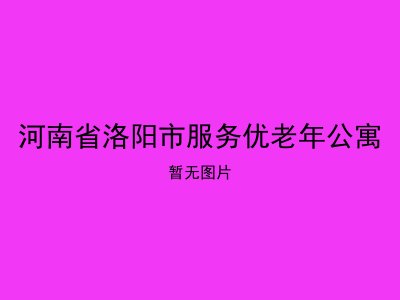 河南省洛阳市服务优老年公寓