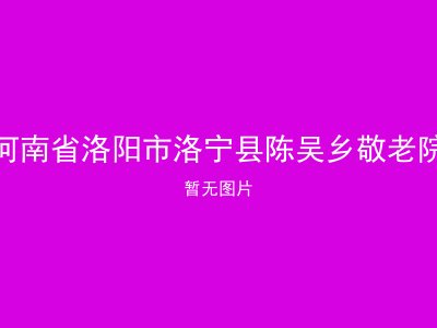 河南省洛阳市洛宁县陈吴乡敬老院