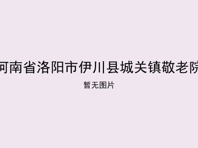 河南省洛阳市伊川县城关镇敬老院