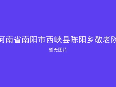 河南省南阳市西峡县陈阳乡敬老院