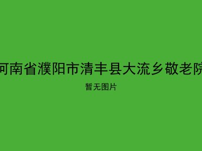 河南省濮阳市清丰县大流乡敬老院