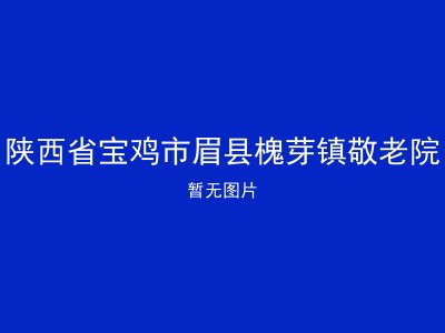 陕西省宝鸡市眉县槐芽镇敬老院