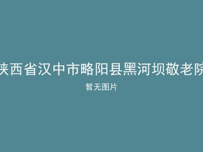 陕西省汉中市略阳县黑河坝敬老院