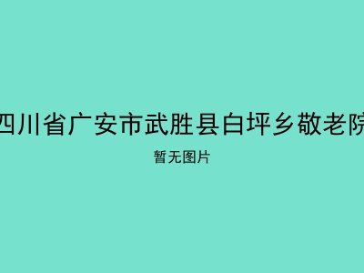四川省广安市武胜县白坪乡敬老院