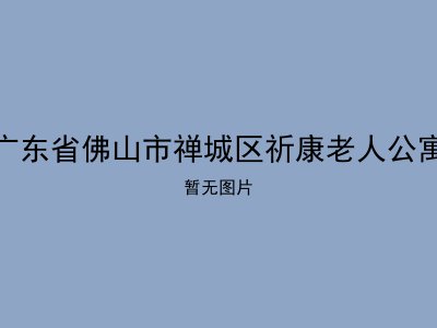 广东省佛山市禅城区祈康老人公寓