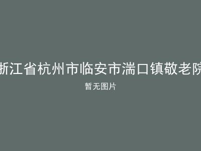 浙江省杭州市临安市湍口镇敬老院
