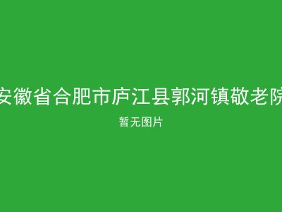 安徽省合肥市庐江县郭河镇敬老院