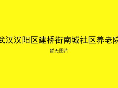 武汉汉阳区建桥街南城社区养老院