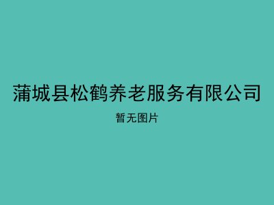 蒲城县松鹤养老服务有限公司