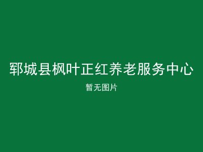 郓城县枫叶正红养老服务中心