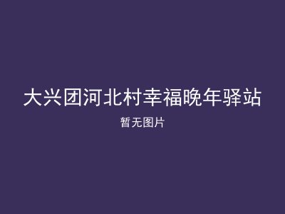 大兴团河北村幸福晚年驿站