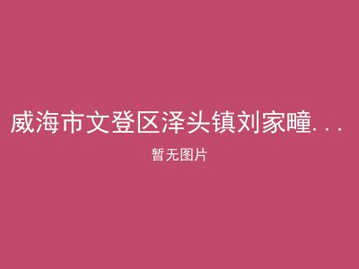 威海市文登区泽头镇刘家疃村幸福院