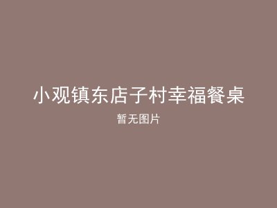 小观镇东店子村幸福餐桌